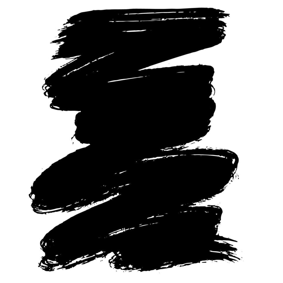 Hand Drawn Painted Brush Grunge Stroke Banner for Text Boxes vector