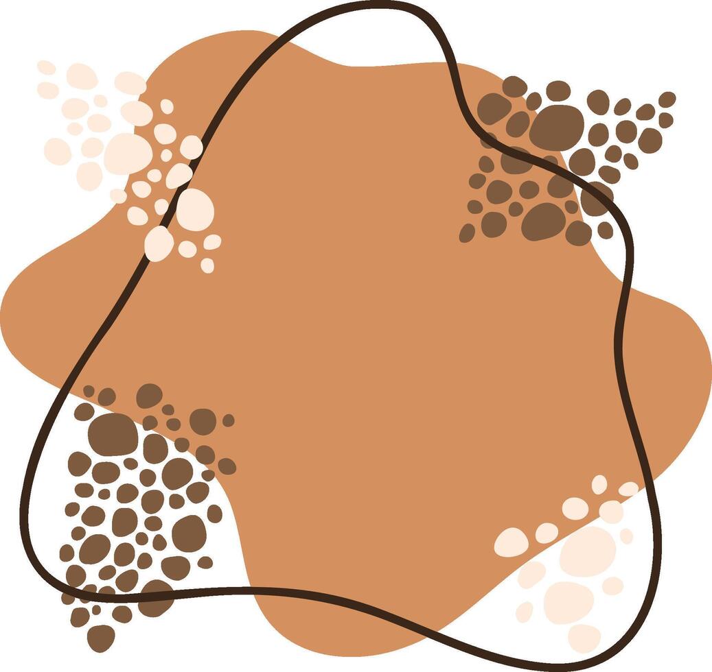 Free Form Trendy Beige and Brown Banner vector