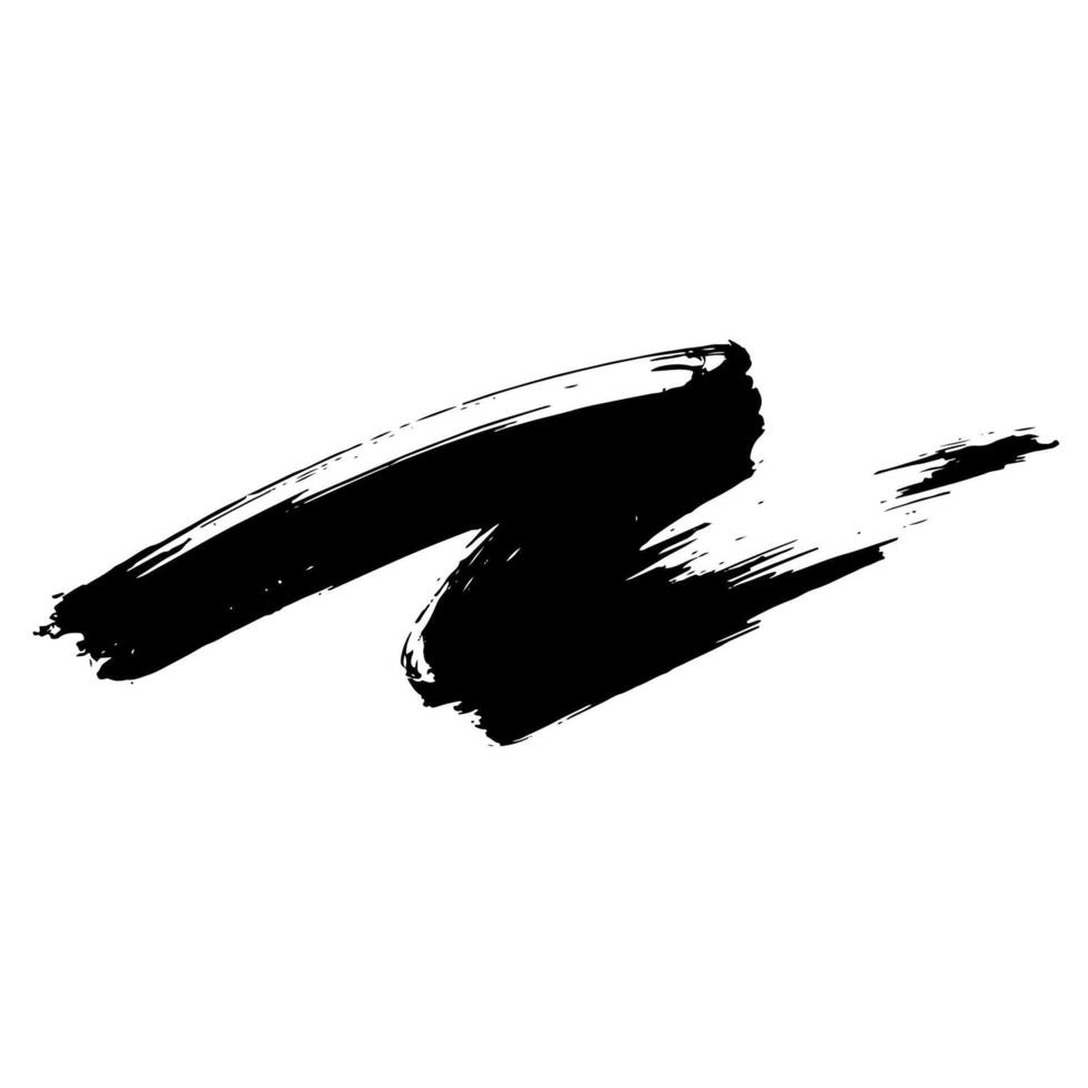 Elegant Hand Drawn Brush Grunge Wave Stroke Texture vector