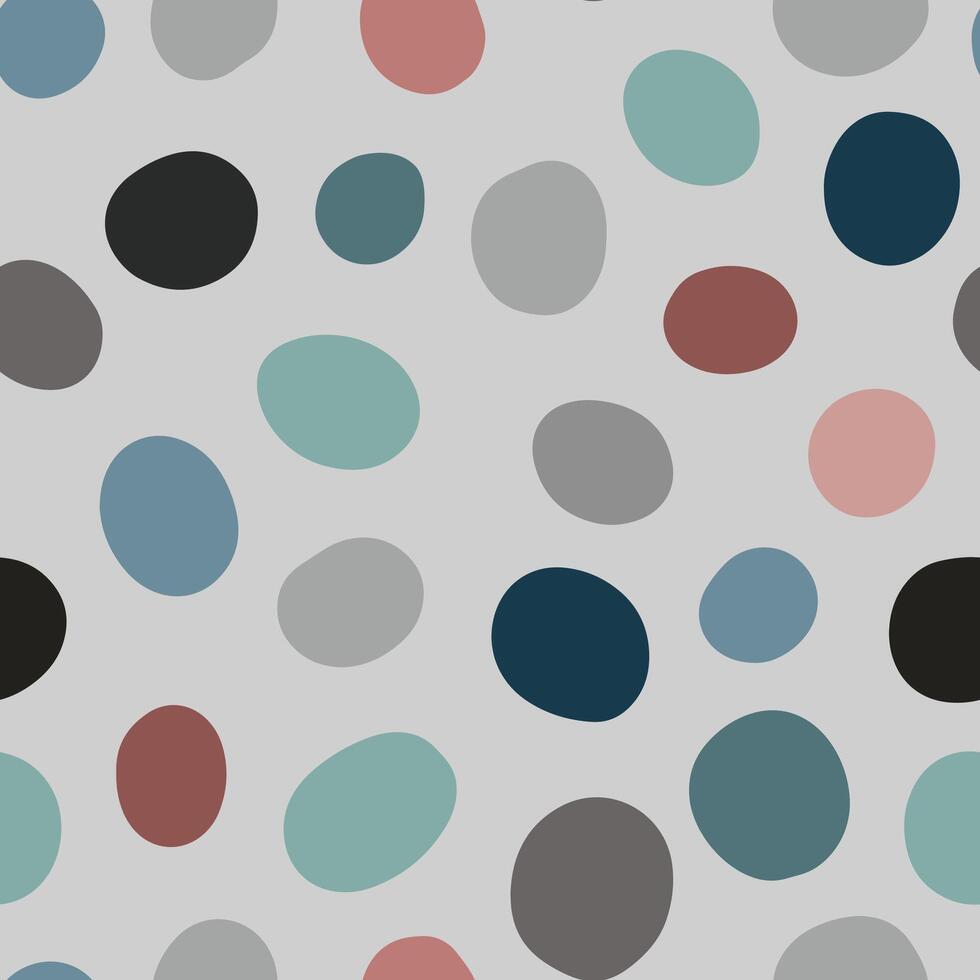 Simple Colourful Dots Pattern on White Background vector