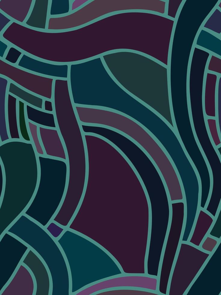seamless abstract pattern with stripes in violet, purple, pink, green colors vector