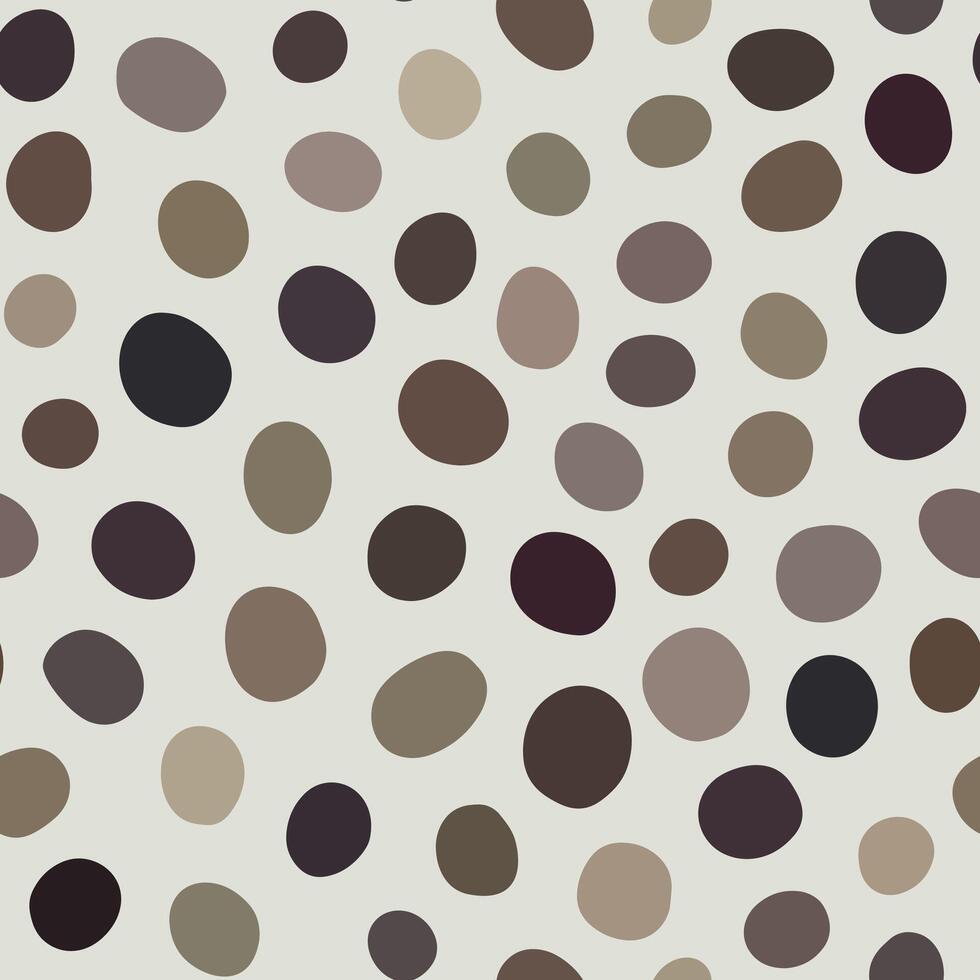 Hand Drawn Pebble Dot Pattern in Neutral Tones vector