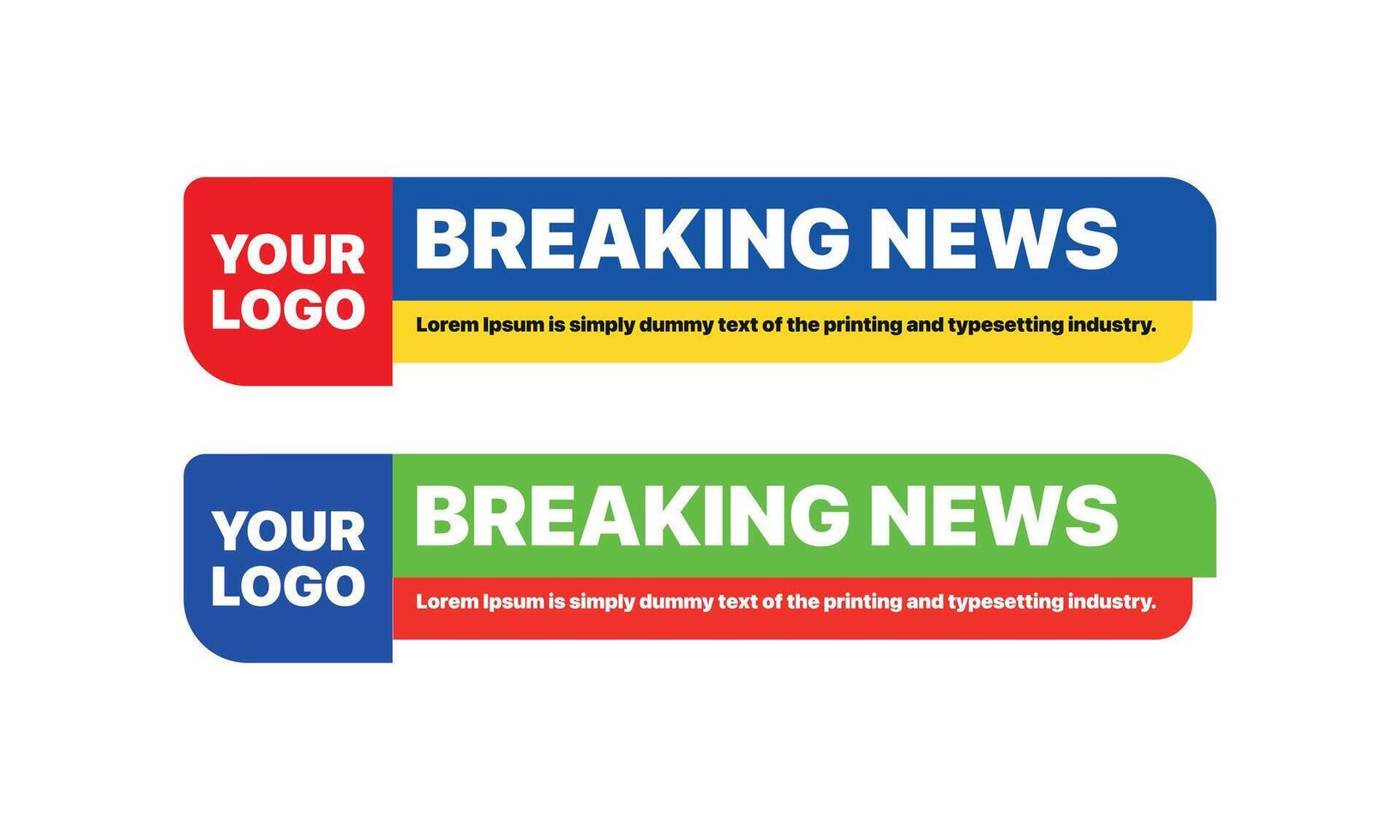 Background screen saver on breaking news. Breaking news live banner isolated on white background. vector