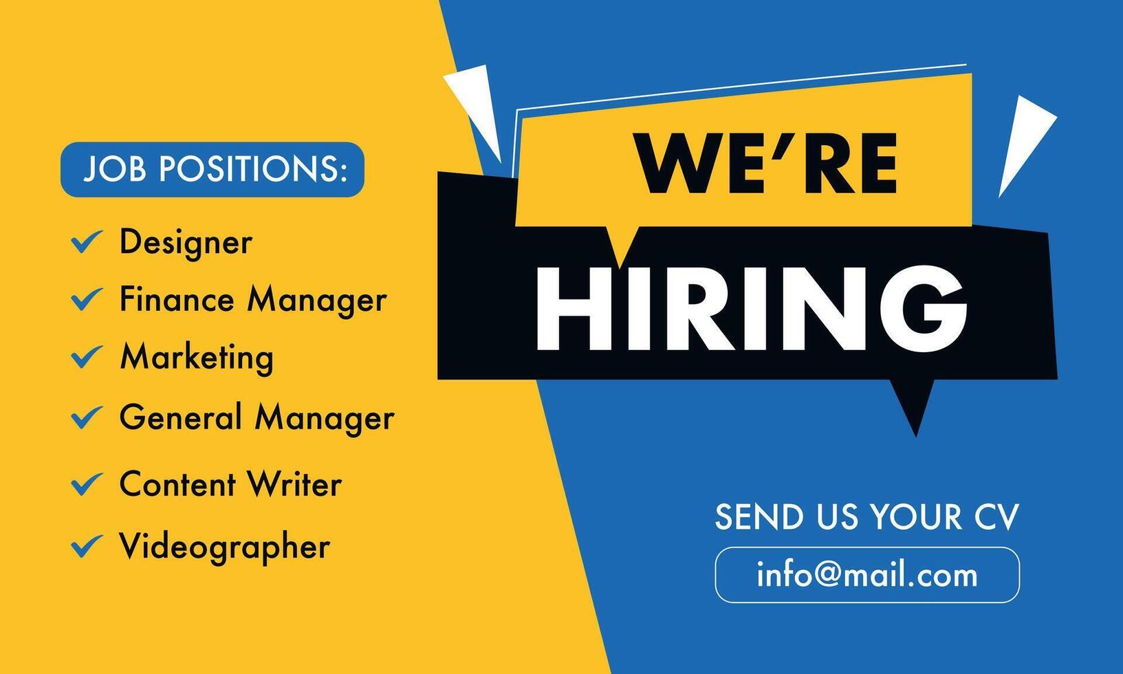 Join Our Team We are Hiring Background. vector