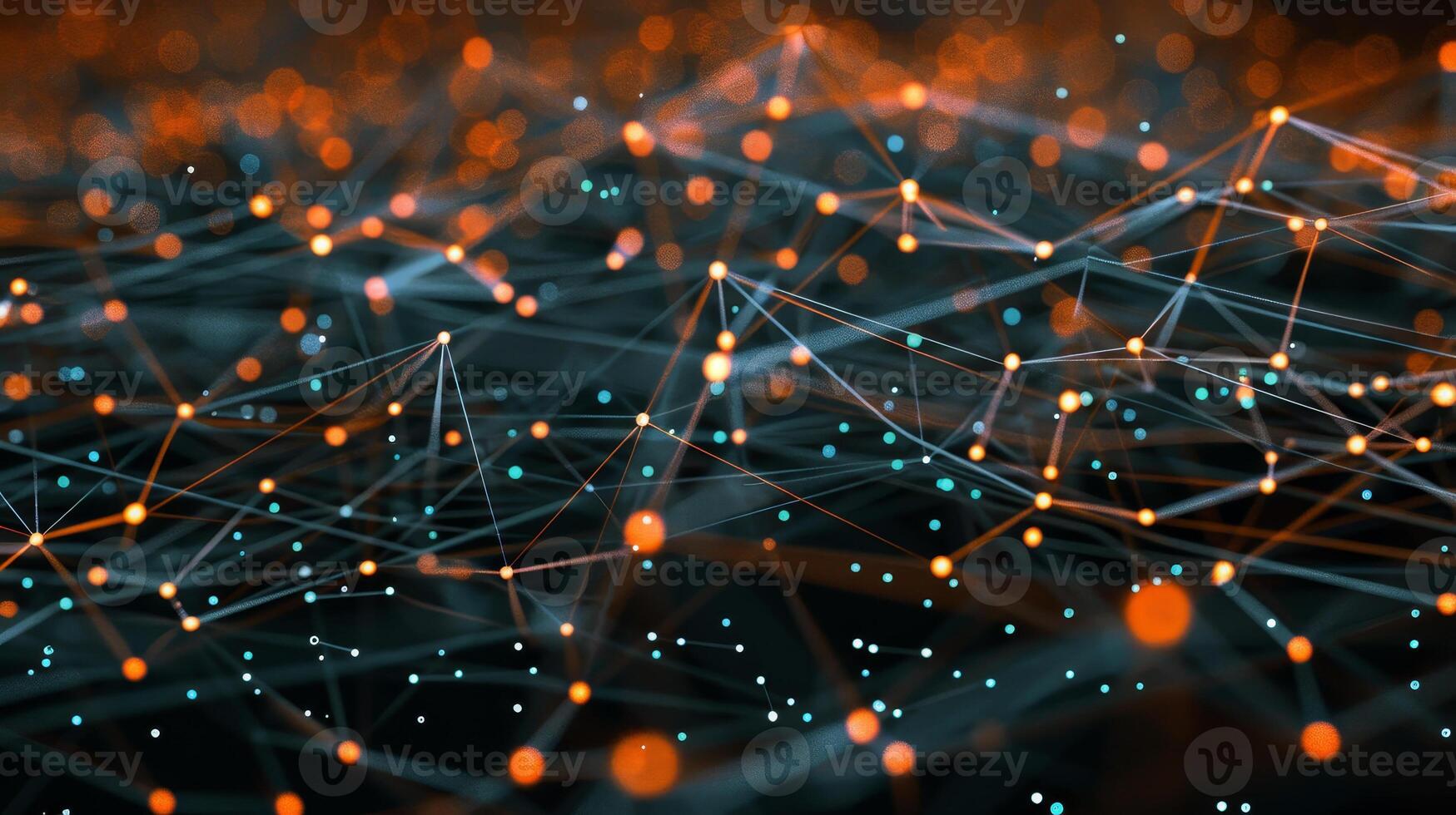 An abstract image of a network of dots photo