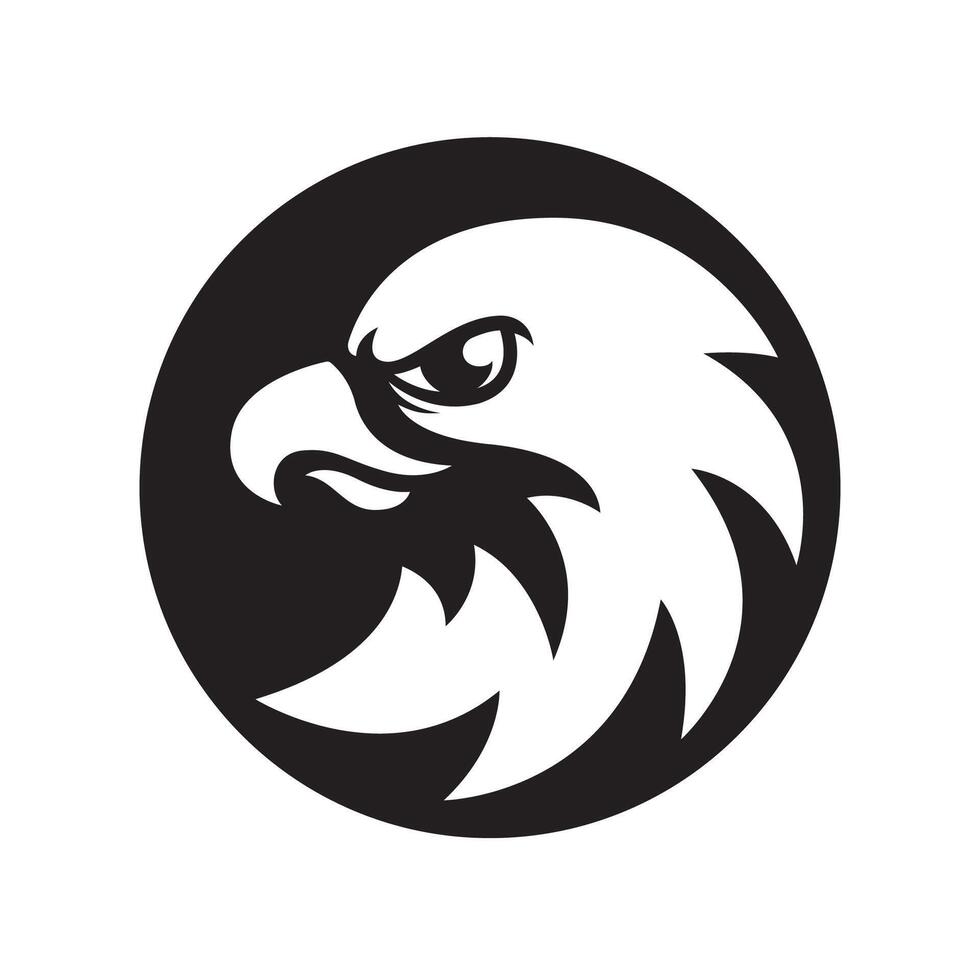 Eagle head logo design vector