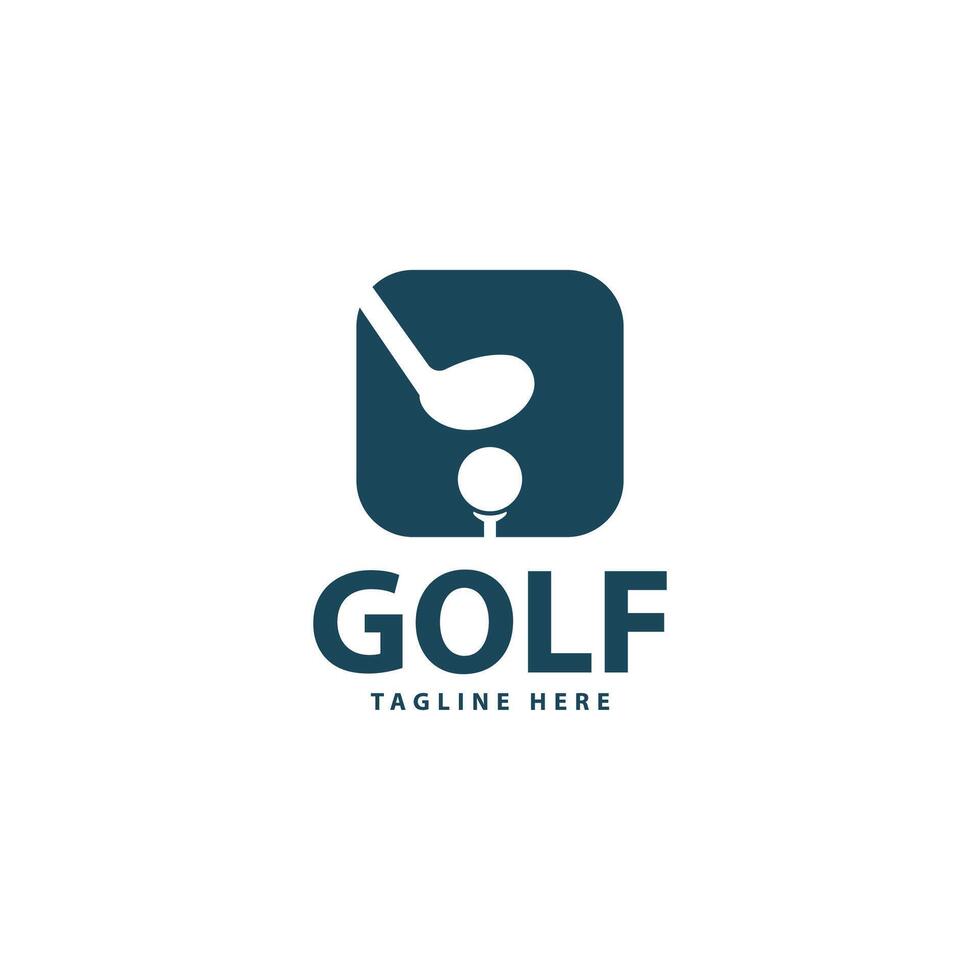 Golf logo design template vector
