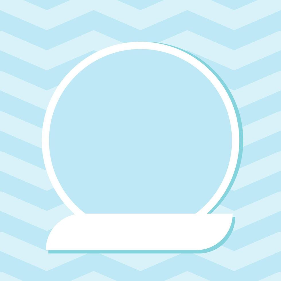A photo frame for a child. Template for a boyphoto album. Decorative minimalistic frame vector