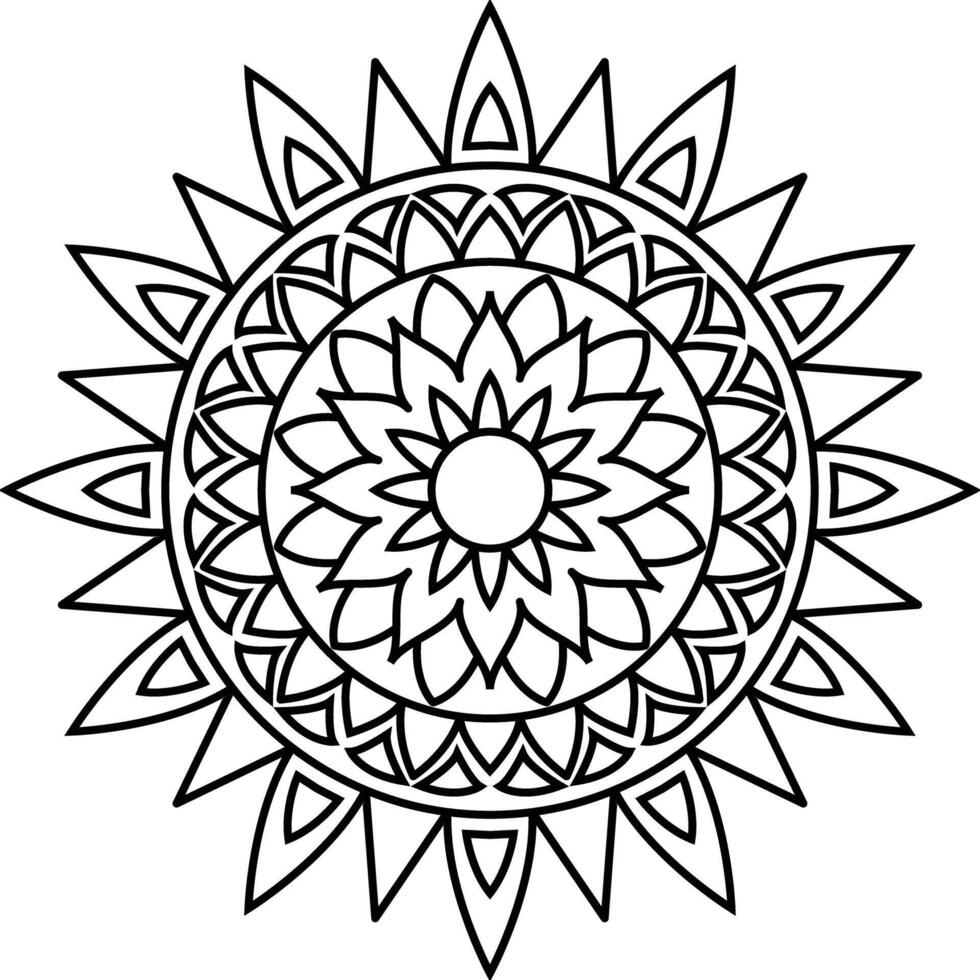 mandala ornament art for wall ornament vector