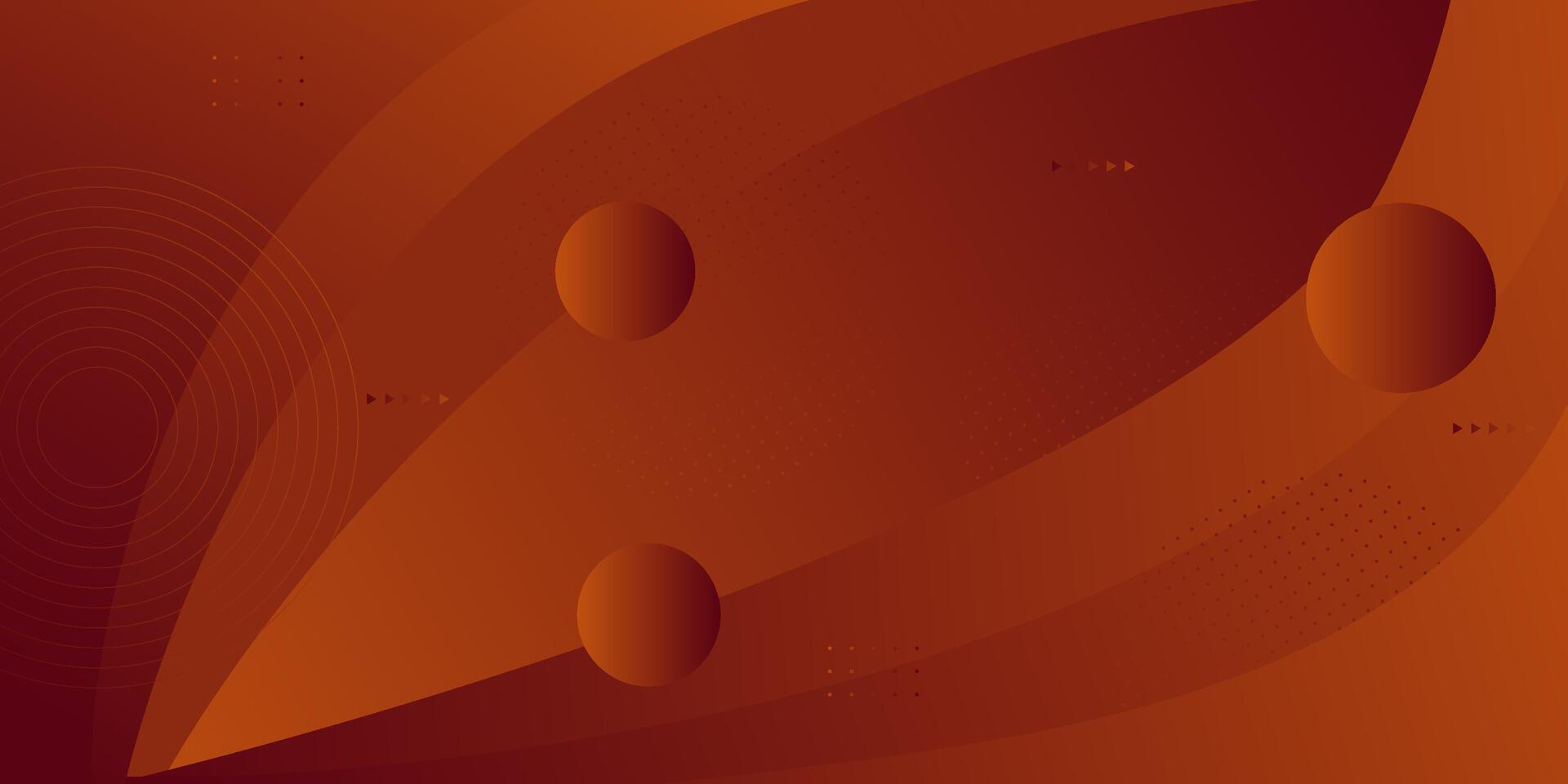Simple wavy brown frame geometric business banner design. Creative banner design with curved and circle shapes in the background for template. Simple horizontal banner. eps10 vector