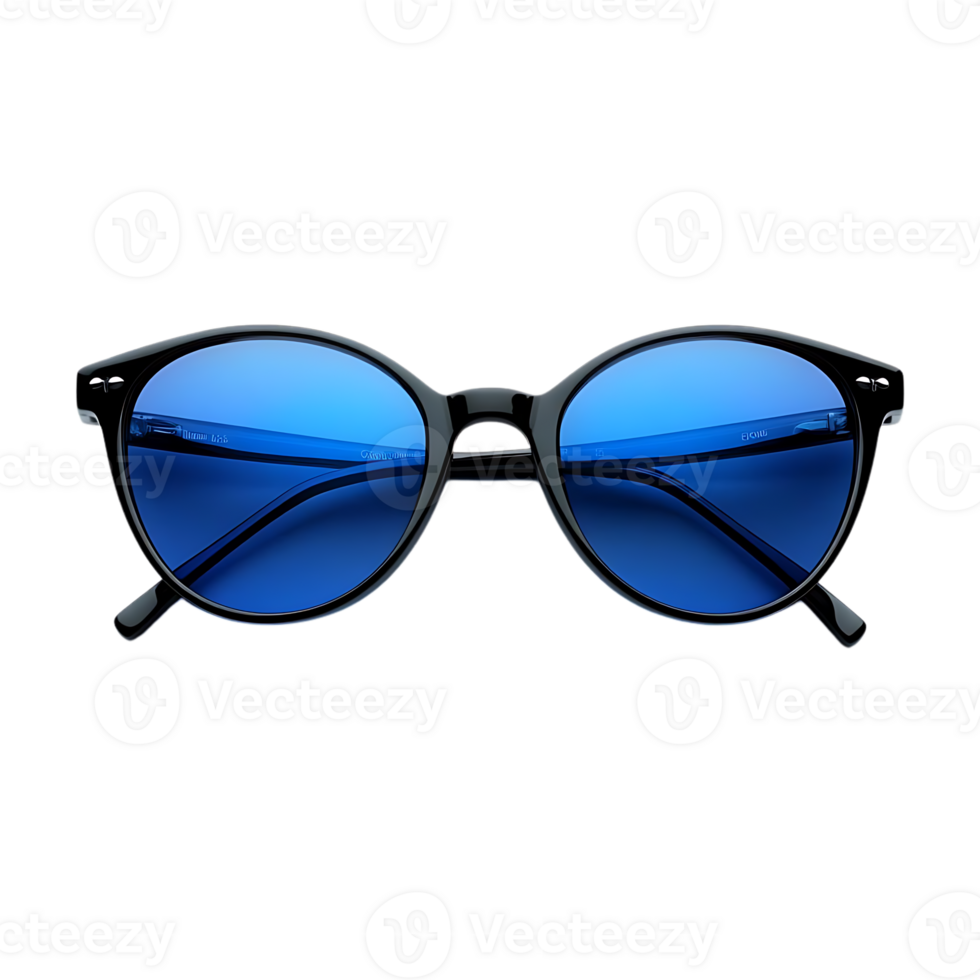 Create Stylish Blue Sunglasses with Transparent Background png