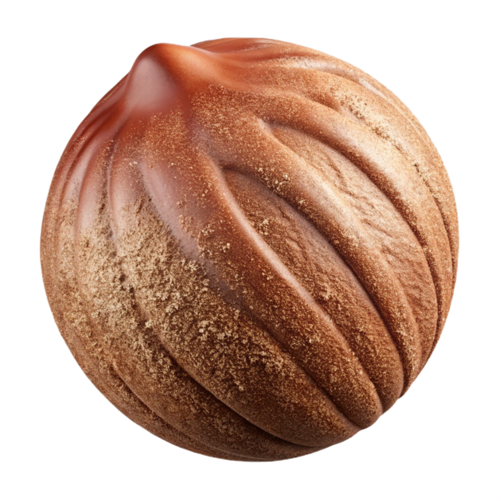 Chocolate Hazelnut Candy Swirled, Coated, and Dusted png