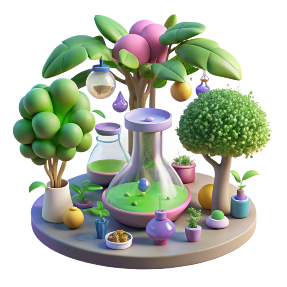 Botanical Alchemy Trees, Plants, and Laboratory Experiments png