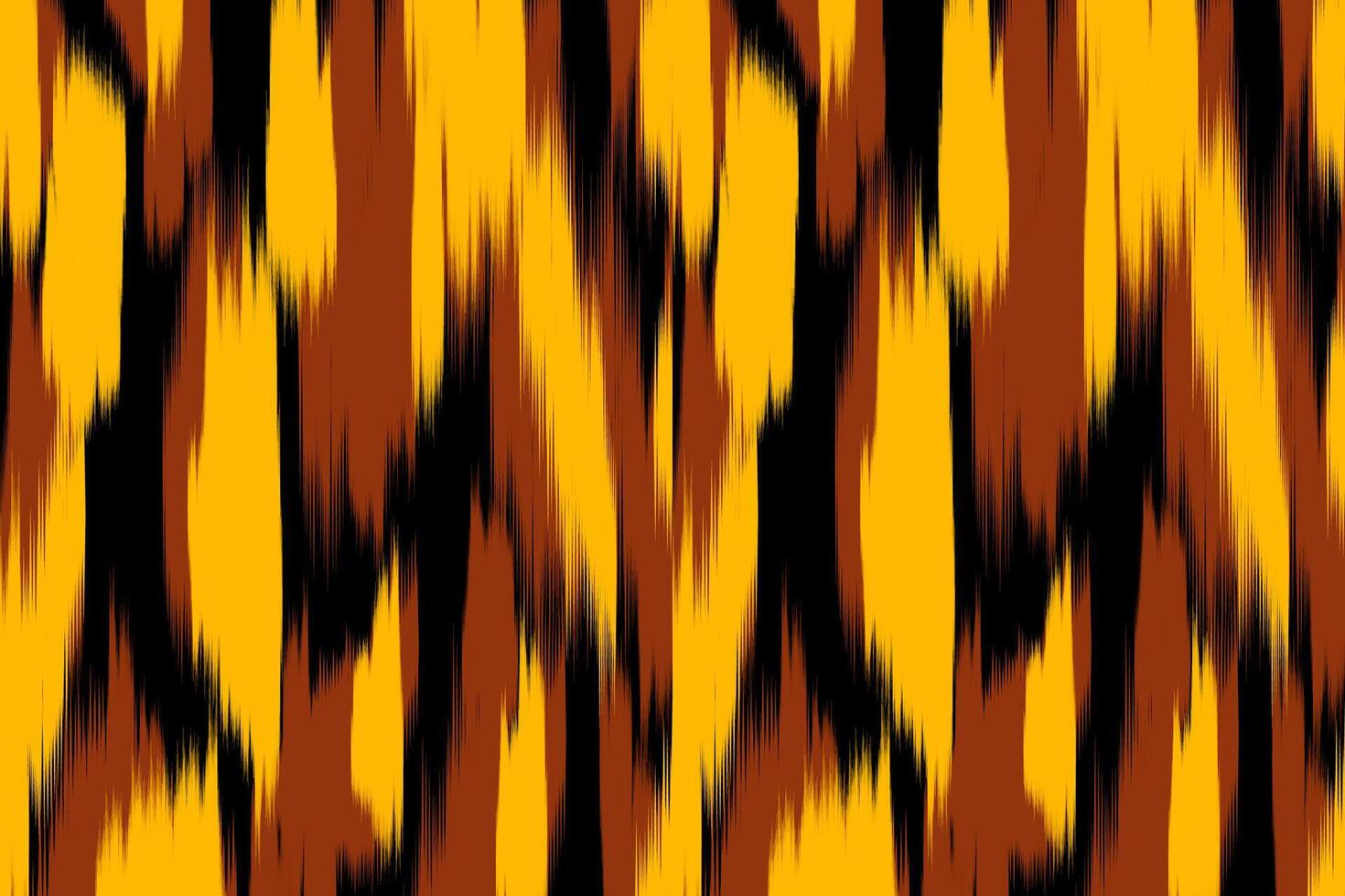 Red and Yellow Stripe Ikat Pattern. Design for fabric, background, wallpaper, textile, wrapping, carpet, print, clothing, embroidery vector