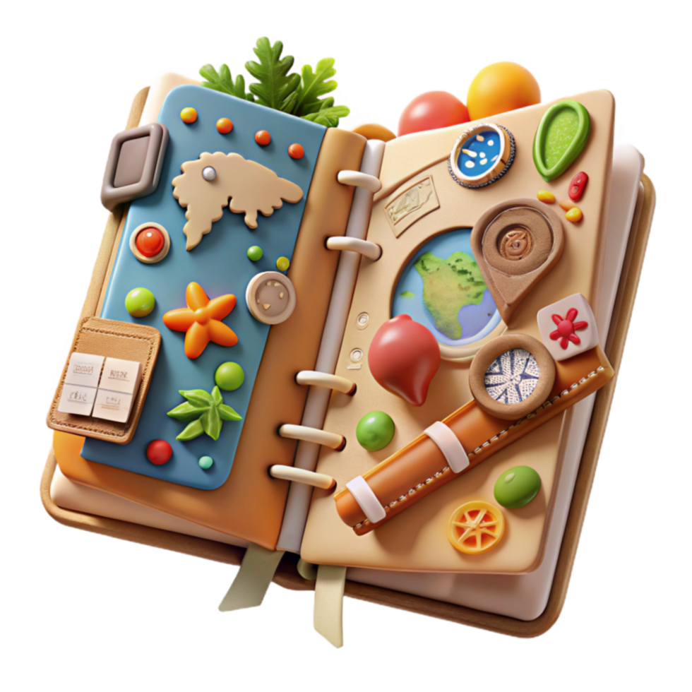 Adventure Journal Travel Diary with Maps, Compass More png