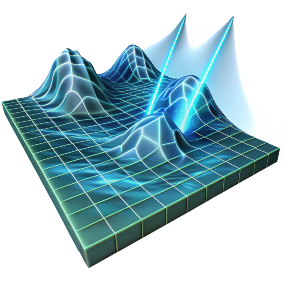 wonderful abstract 3D Surface Data Visualization Analyzing Waveforms and Topographical Data exclusive png