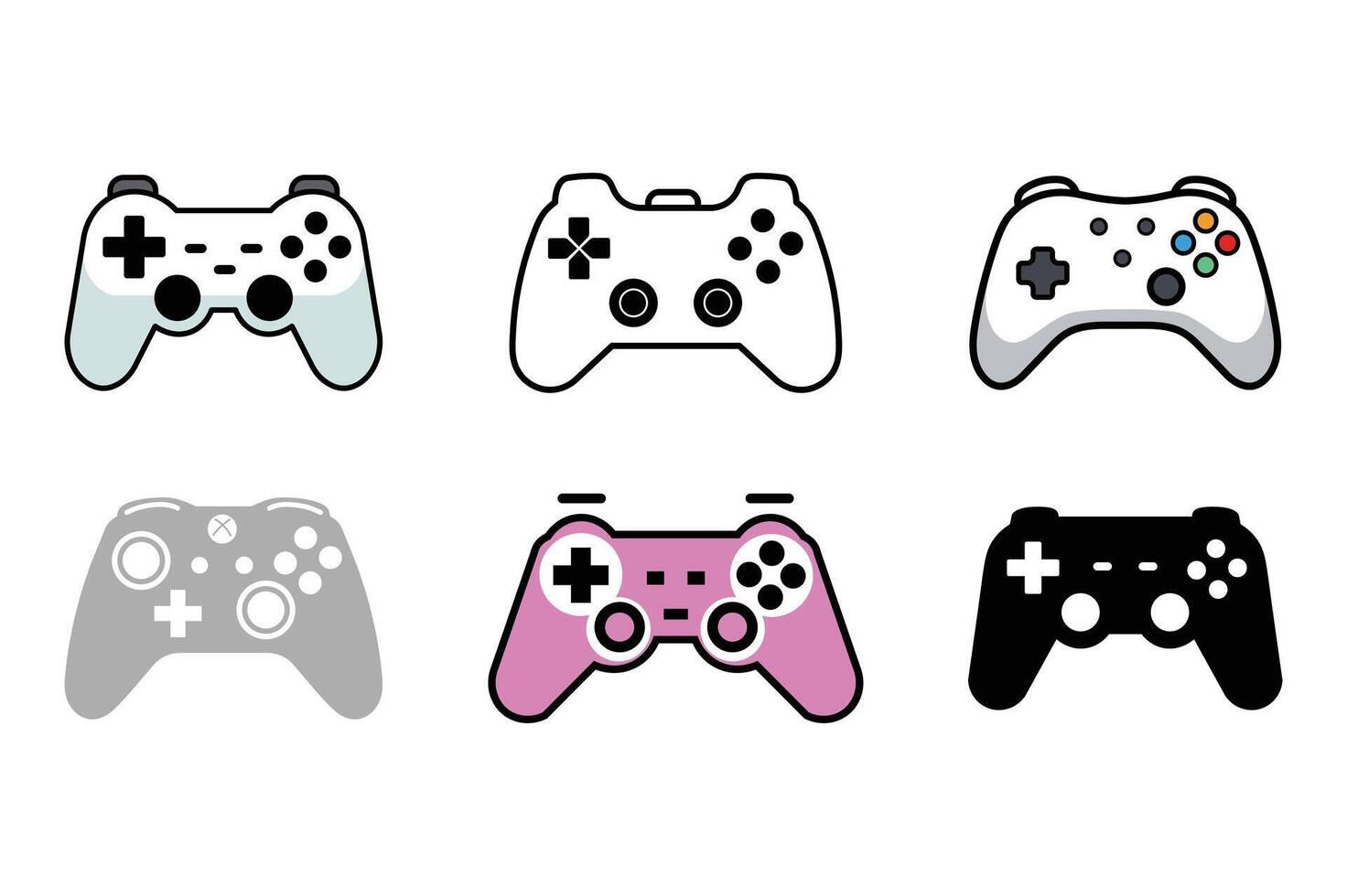Minimalist Joystick Icon for UI Design, digital game controller, gaming icon, gaming pad symbol, flat design gamepad, joystick icon vector