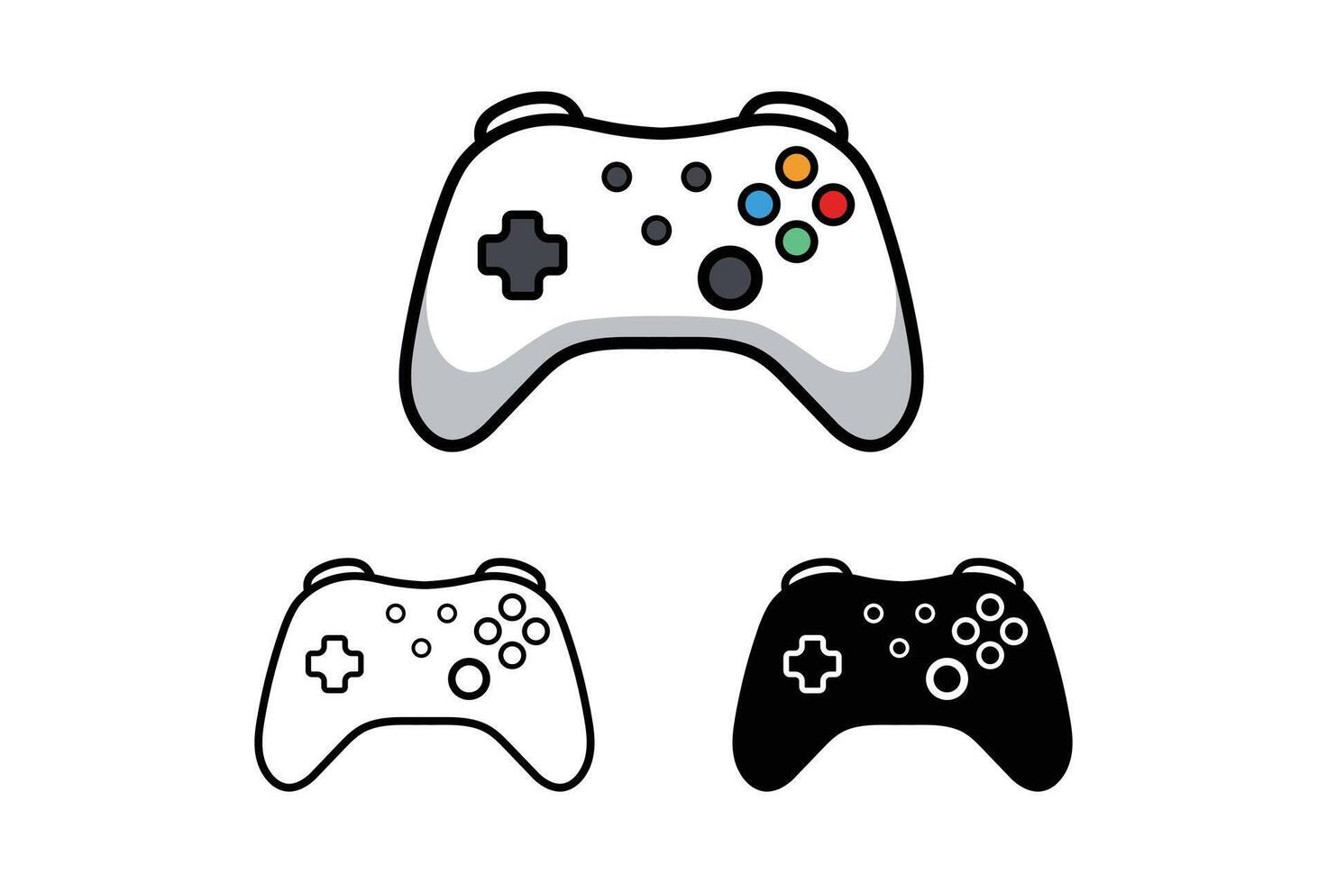 Clean Gamepad Icon for Technology Blogs, digital game controller, gaming icon, gaming pad symbol, flat design gamepad, joystick icon vector