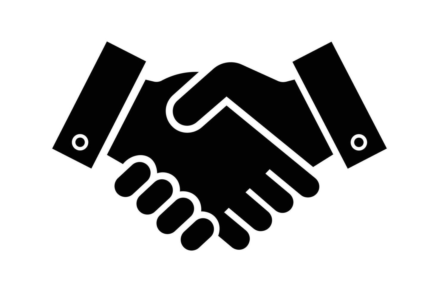 Mutual Cooperation Handshake Icon for Teamwork and Success, Corporate Partnership Icon, Business Agreement Symbol, Global Partnership Icon, Business Growth Handshake Icon vector
