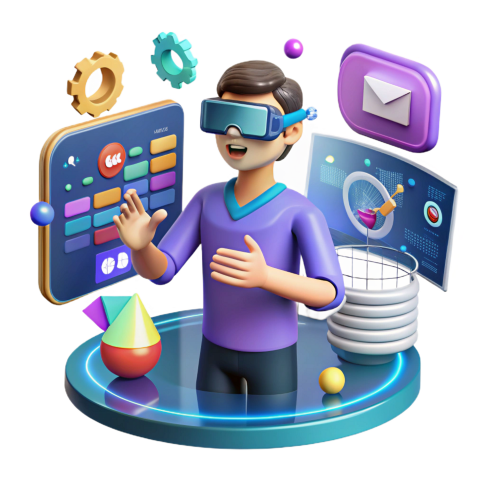 vibrant classic Immersive Virtual Reality User Interface Design original png