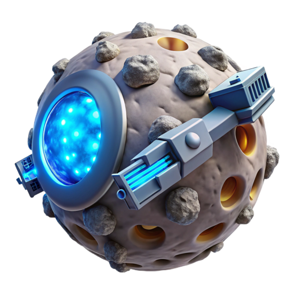magnificent modern Asteroid Mining Probe Deep Space Exploration Technology high resolution png