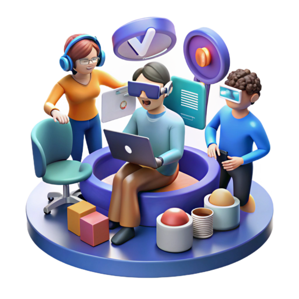 extraordinary artistic Virtual Reality Collaboration Boosting Teamwork Productivity exclusive png
