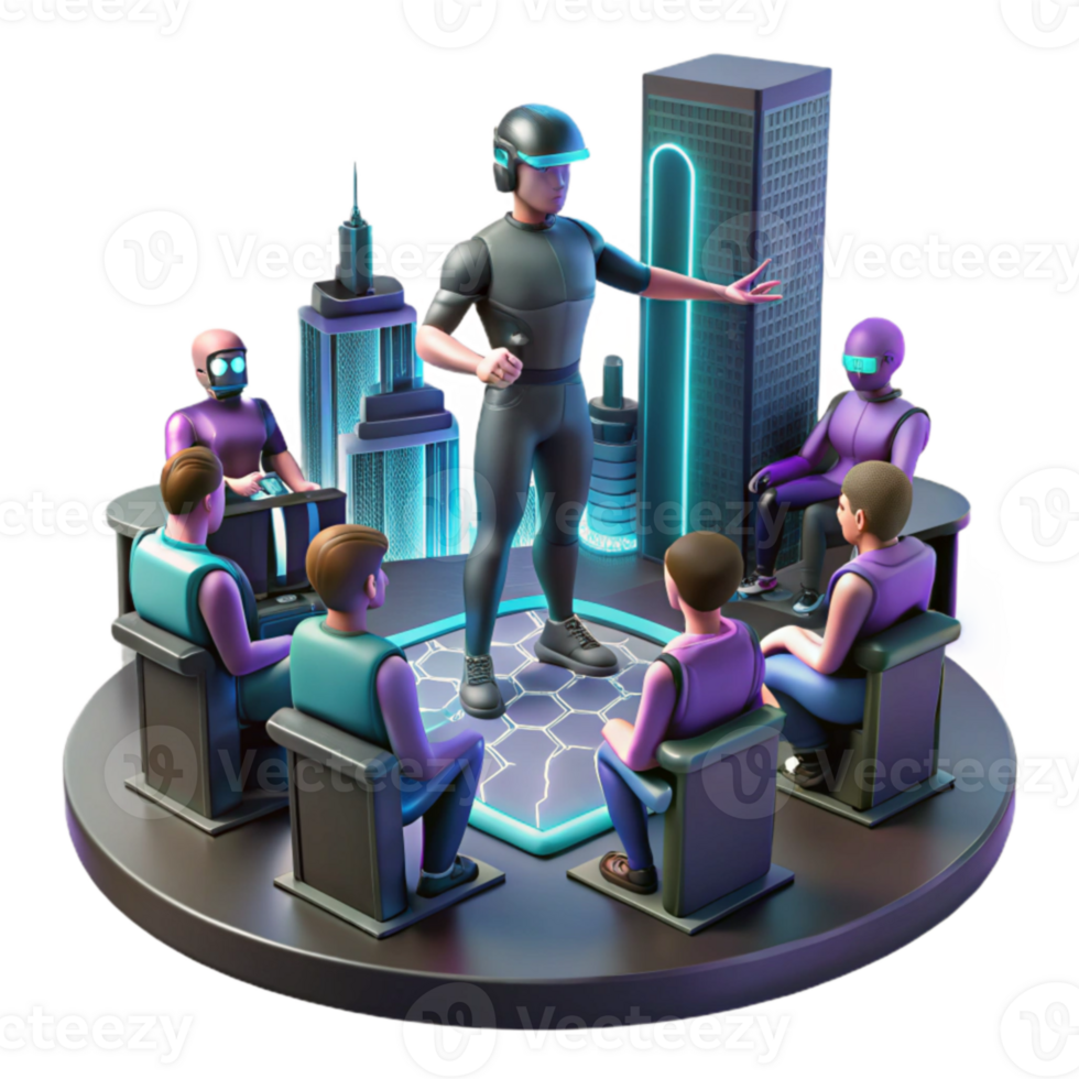 serene modern Future of Virtual Reality Training Simulations genuine png
