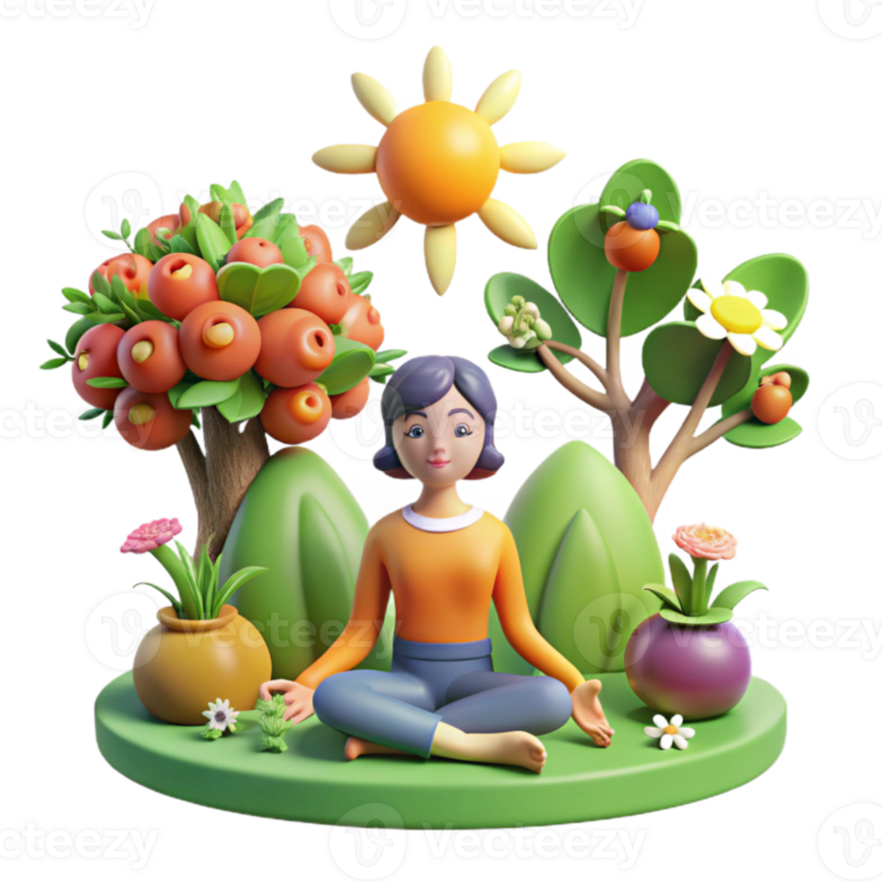 extraordinary classic Mindfulness in Nature Yoga and Serenity professional png