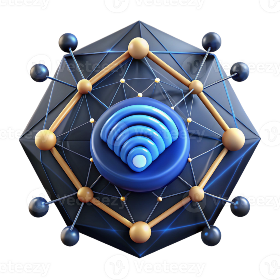 beautiful abstract Global Network Connectivity A 3D Abstract Representation genuine png
