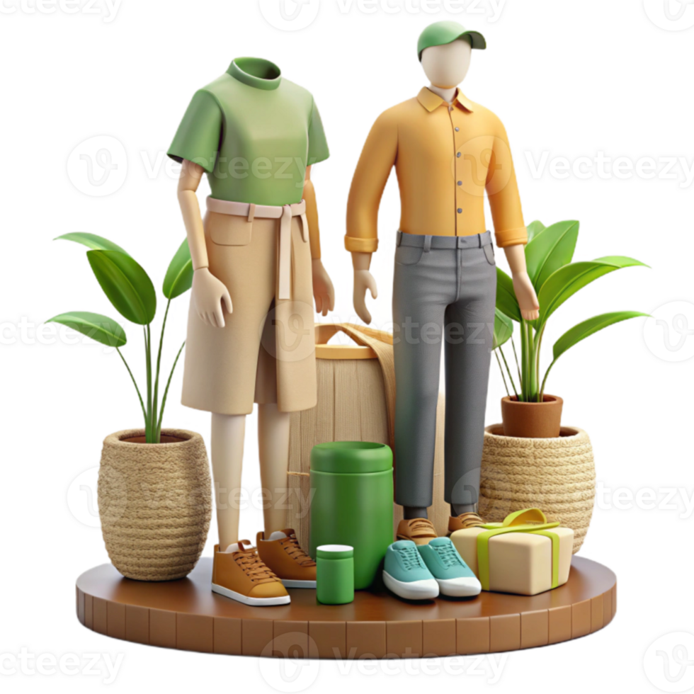 serene creative Summer Fashion Casual Outfits, Plants, and Gifts original png