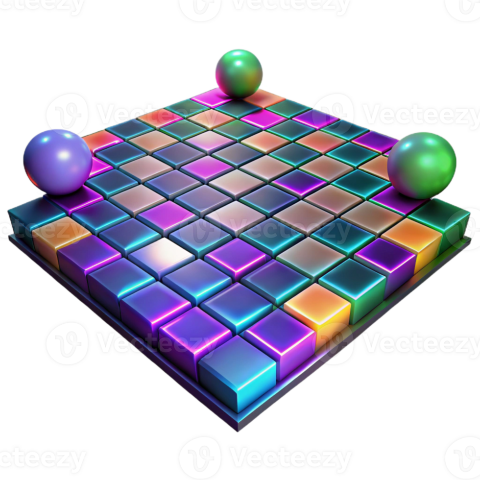 dramatic traditional Colorful Cube Puzzle 3D Block Logic Game original png