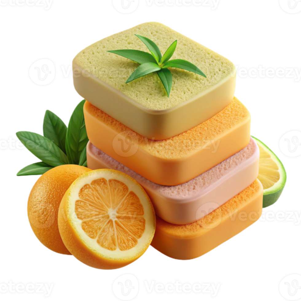 Citrus Aloe Vera Cleansing Sponges png