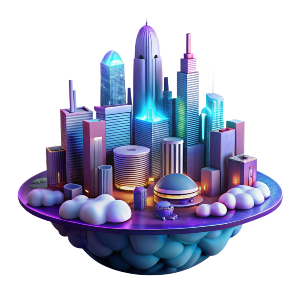 Futuristic Cityscape Skyscrapers, Metropolis, Urban Development png