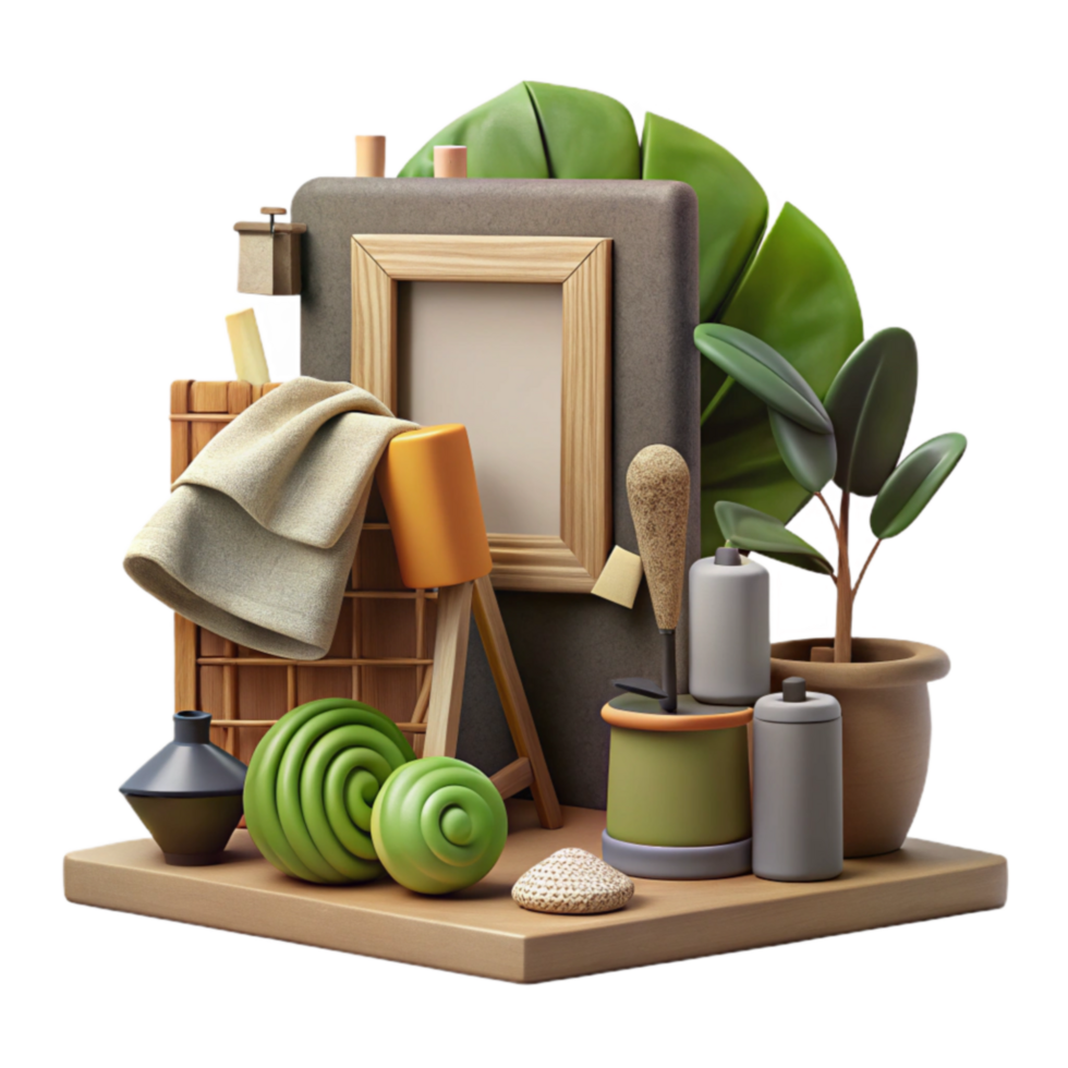 stunning classic Relaxing Artistic Still Life with Plants high resolution png