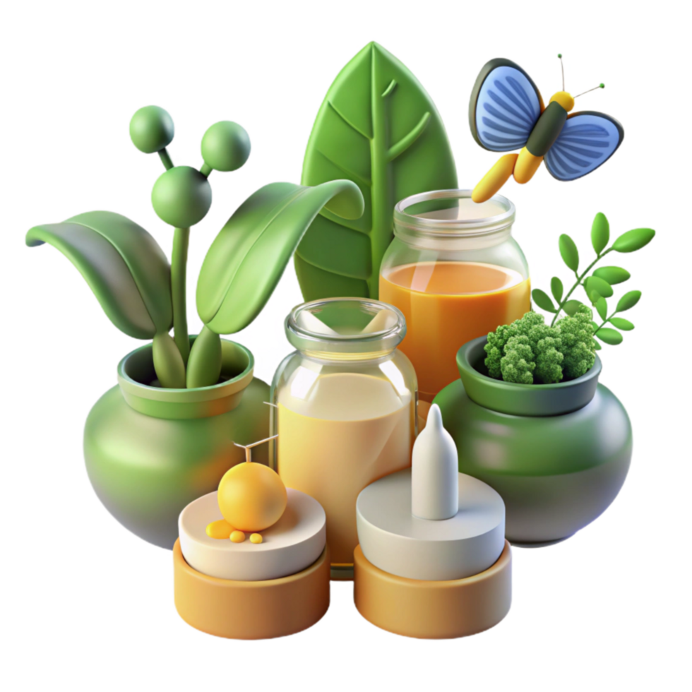 magnificent rustic Serene Spa Setting Candles, Plants, and Juices high resolution png
