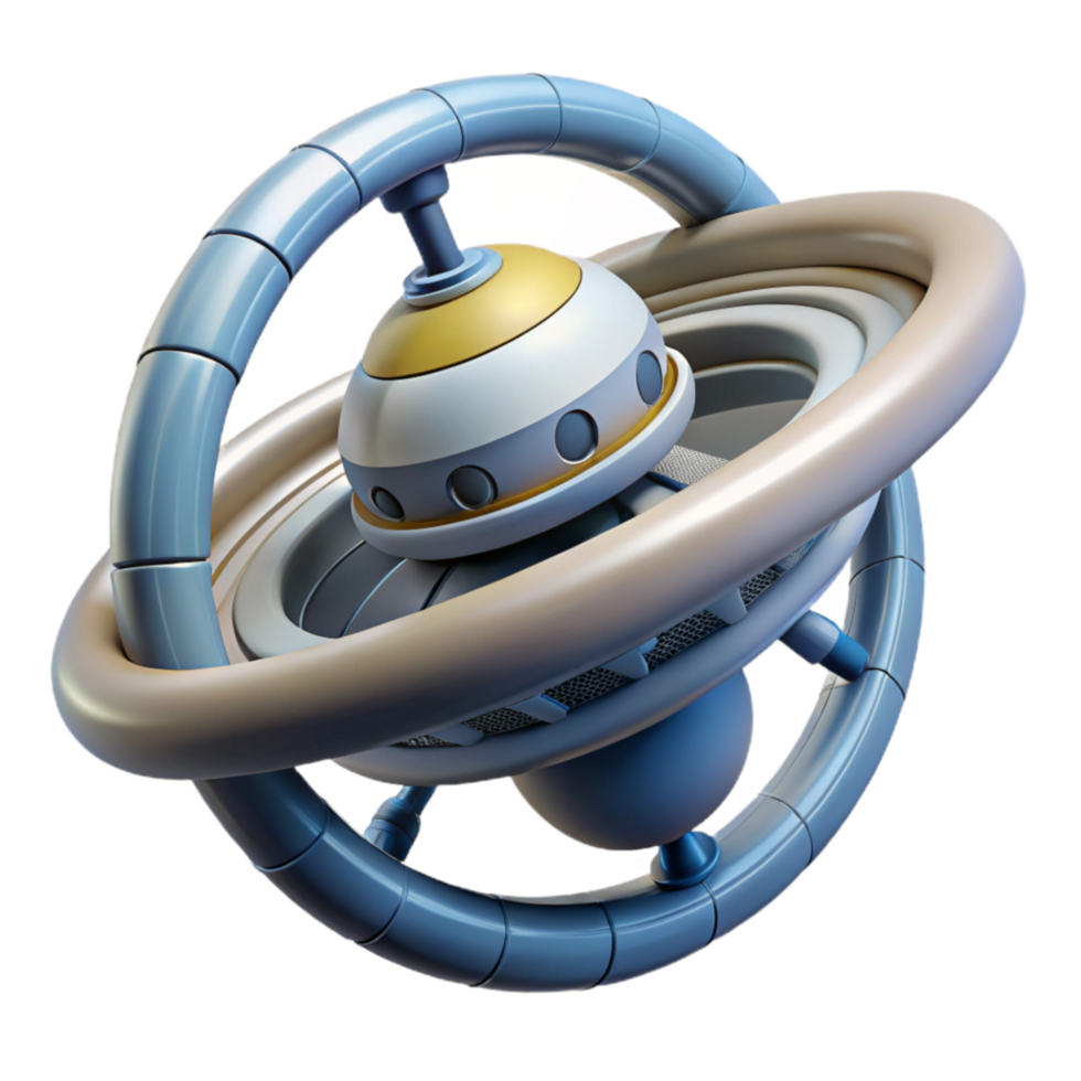 elegant artistic Futuristic Rotating Spacecraft Concept exclusive png