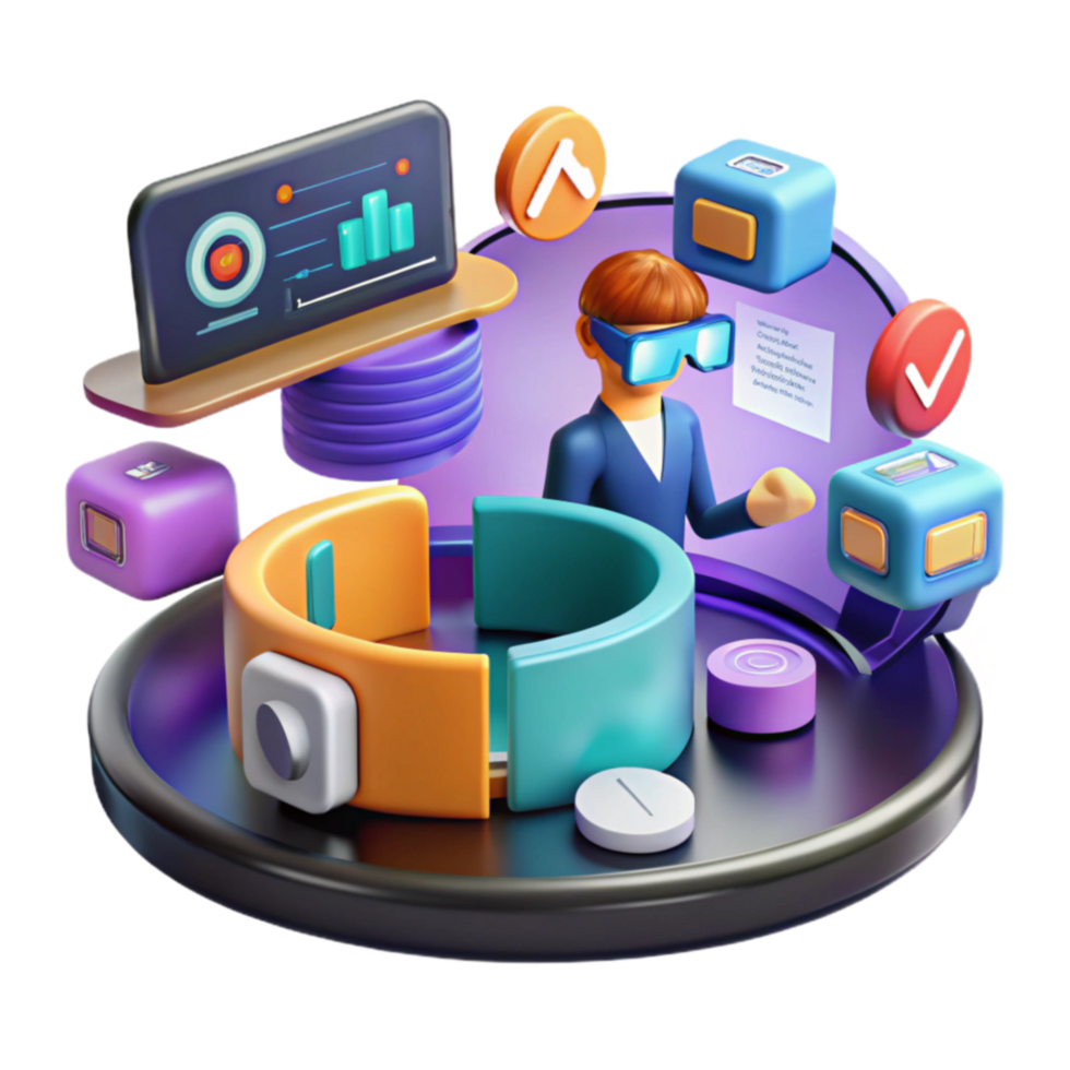 Immersive Data Visualization VR Analytics Dashboard 56595112 PNG