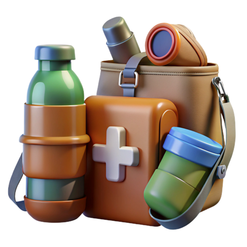 stunning creative Adventure Kit First Aid, Hydration, Essentials authentic png