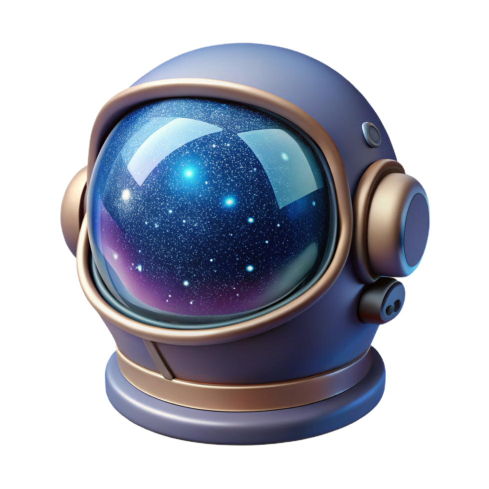 elegant minimalist Cosmic Visions Exploring the Universe Through an Astronaut Helmet high resolution png