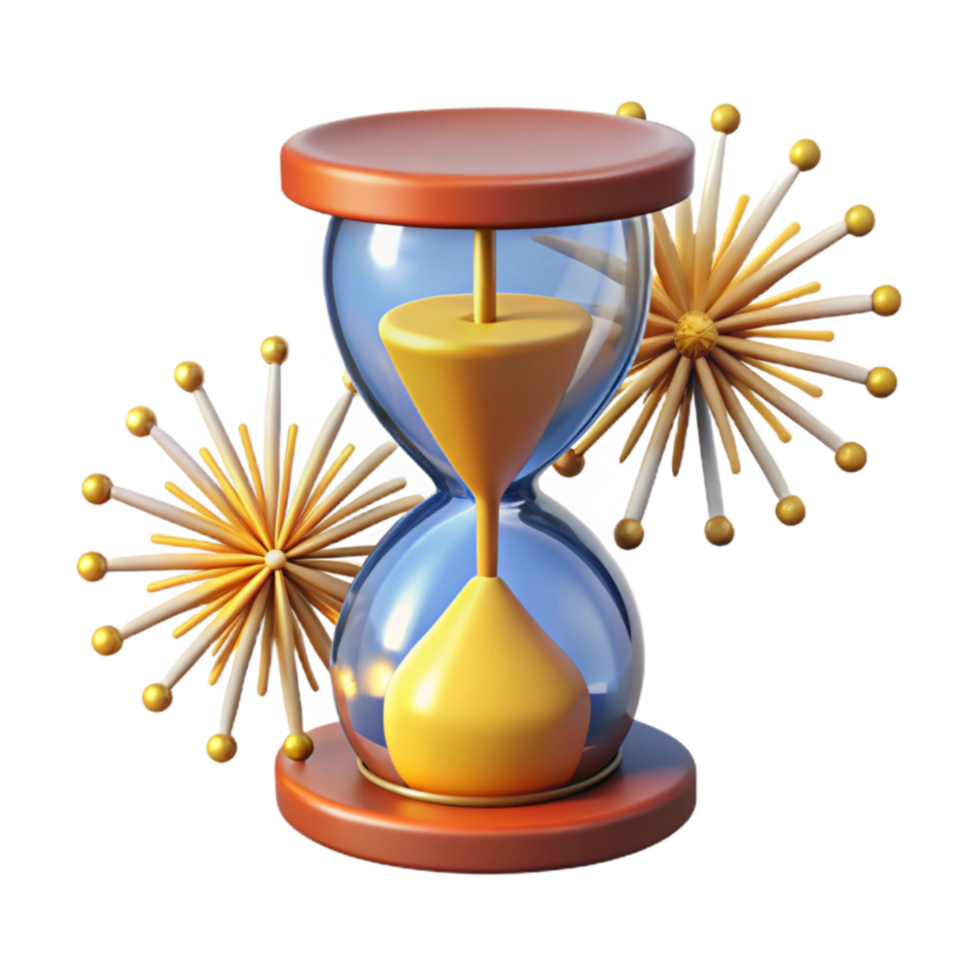 elegant traditional Time Management Hourglass Productivity authentic png