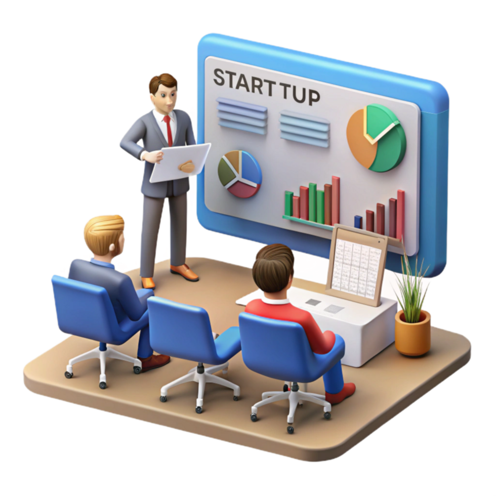 Startup Business Presentation Data Analysis Growth Strategy png