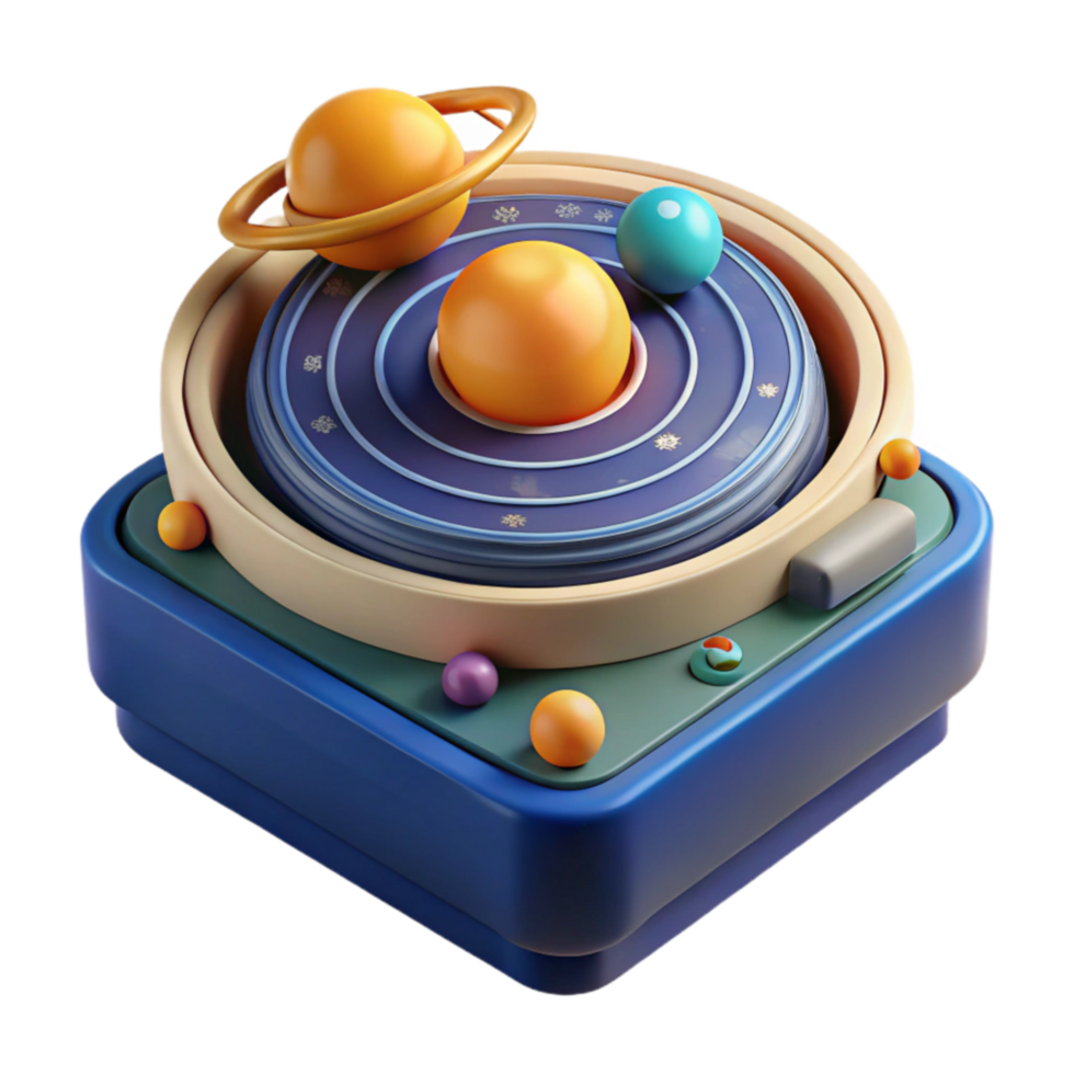 wonderful rustic 3D Solar System Model Planetary Orbit Simulation original png