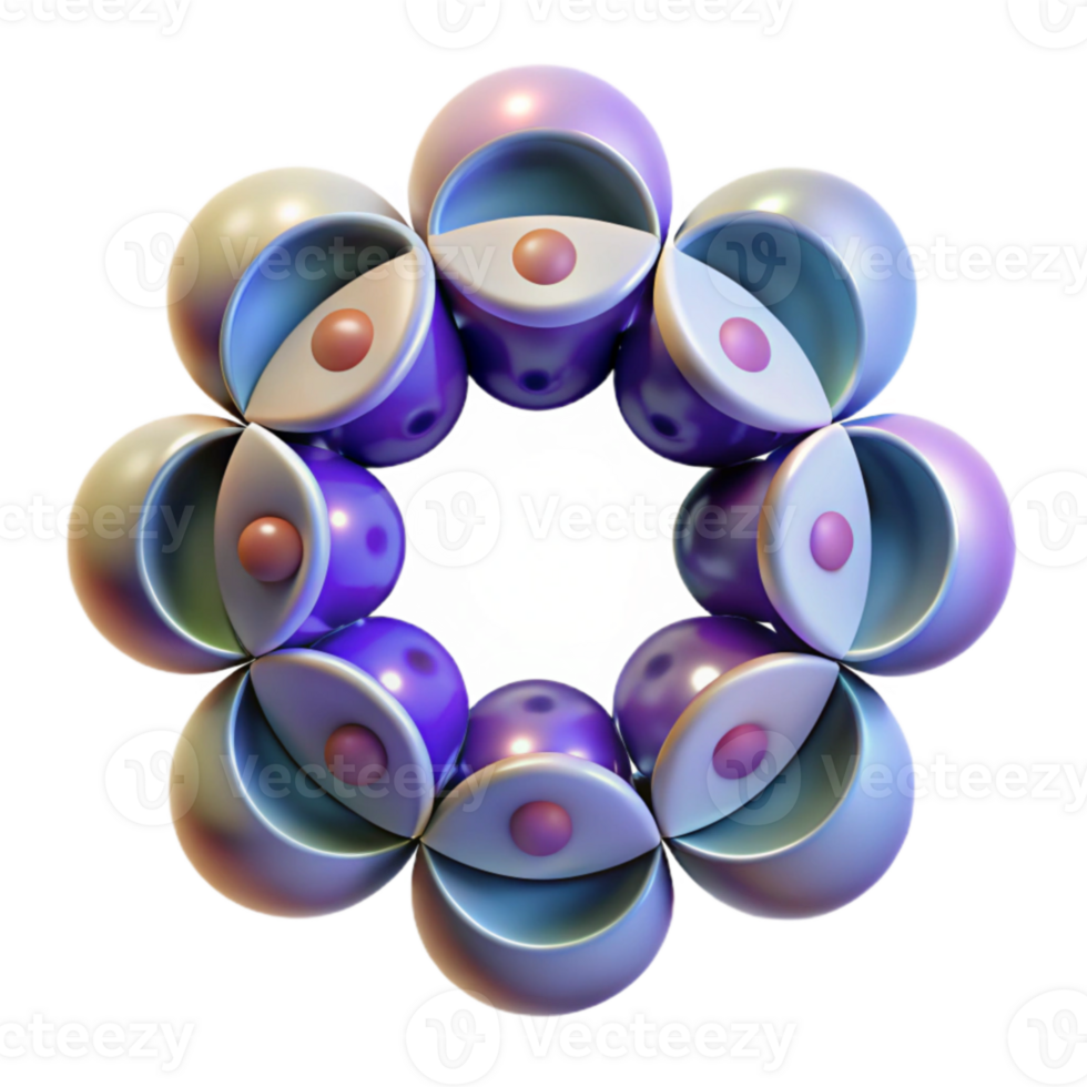 wonderful modern Abstract 3D Sphere Art Geometric Pattern Design genuine png