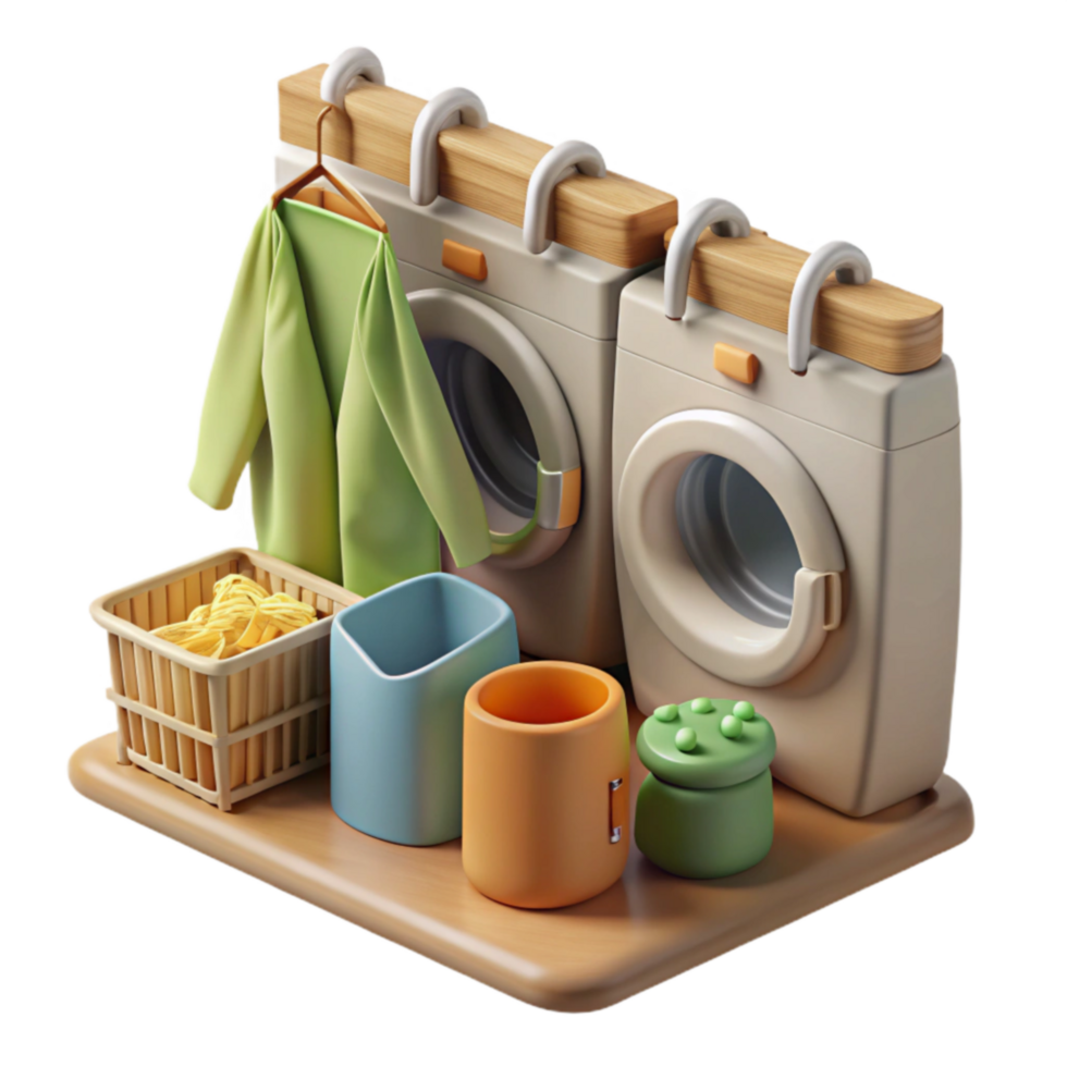 Laundry Room Organization Washer, Dryer, Storage, and Cleanliness png