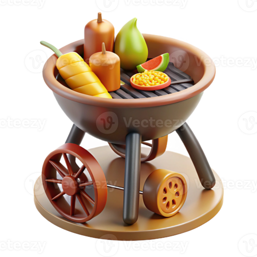 stunning modern Grilling Autumn Harvest A Festive Food Illustration professional png