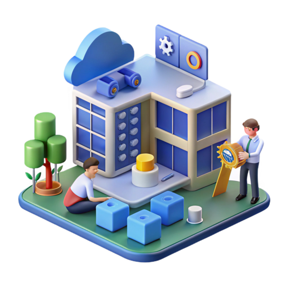 serene modern Cloud Computing Building a Secure and Scalable Infrastructure professional png