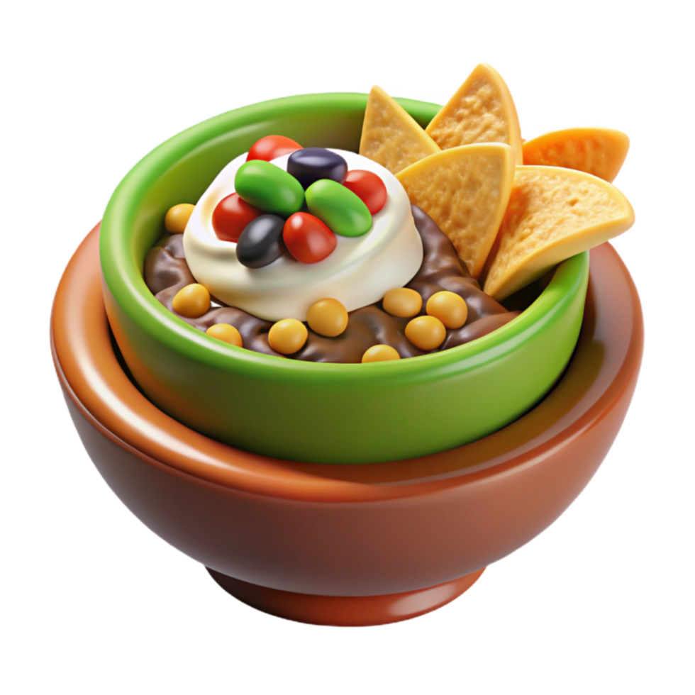 Sweet Savory Dip with Tortilla Chips png