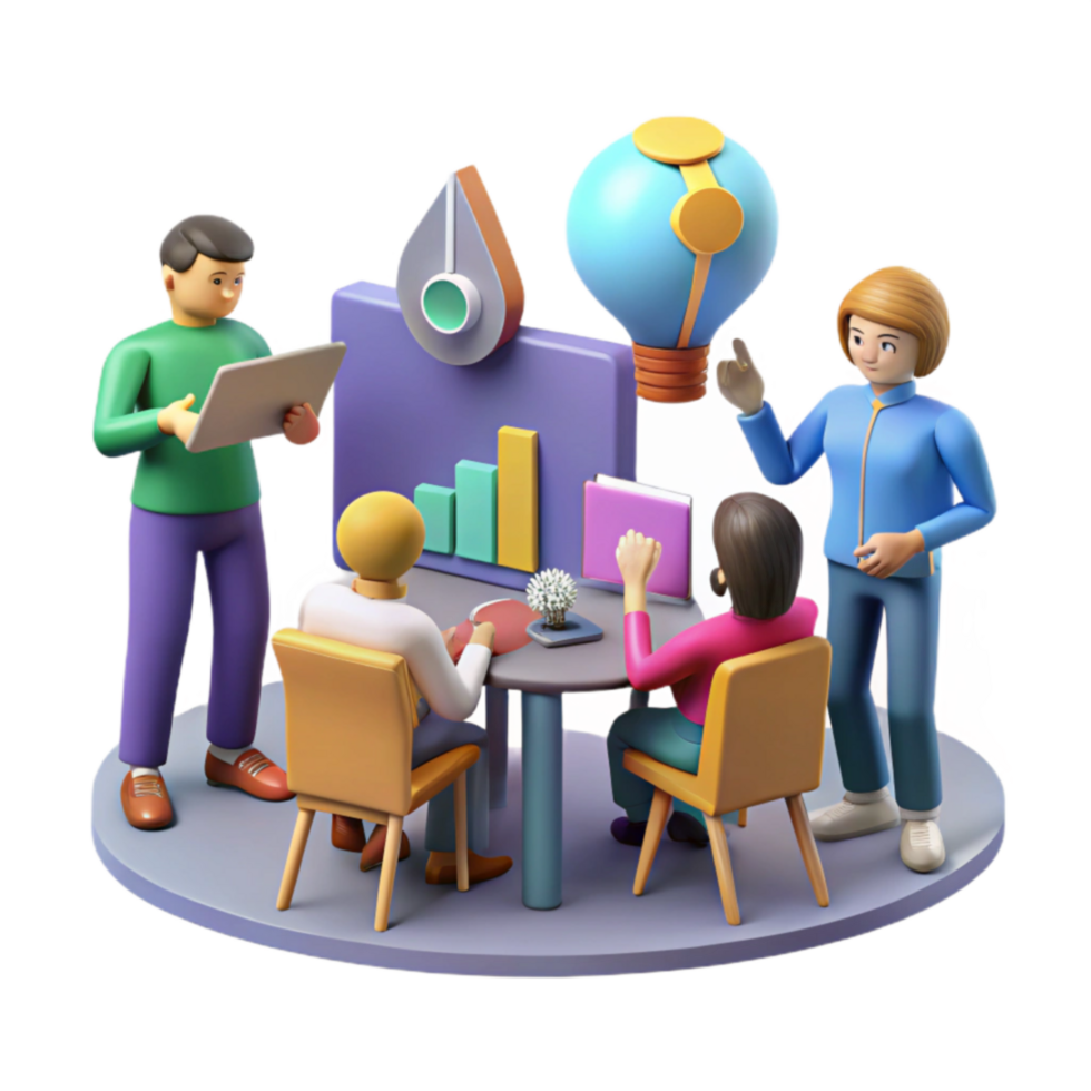 Team Collaboration, Data Analysis, and Strategic Planning png