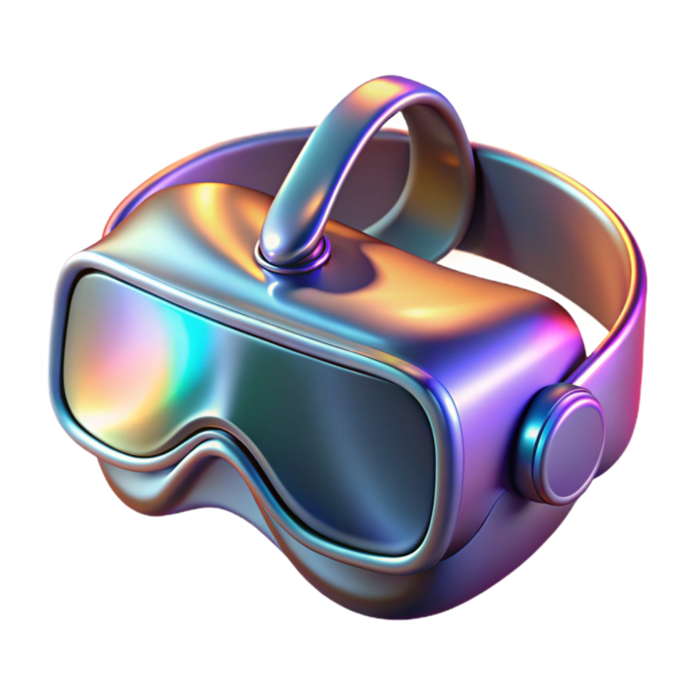 wonderful creative Immersive Virtual Reality Headset Future of 3D Visuals high quality png