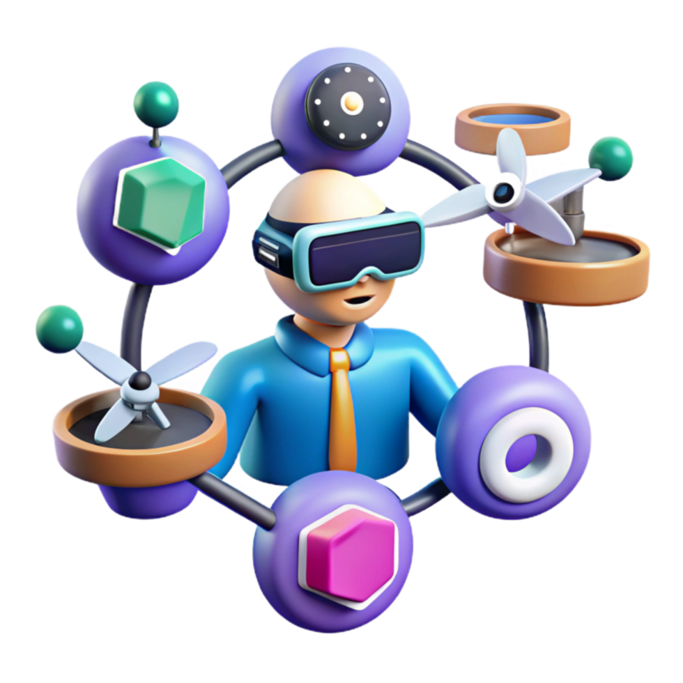 wonderful abstract VR Metaverse Exploring 3D Virtual Worlds with Interactive Technology exclusive png